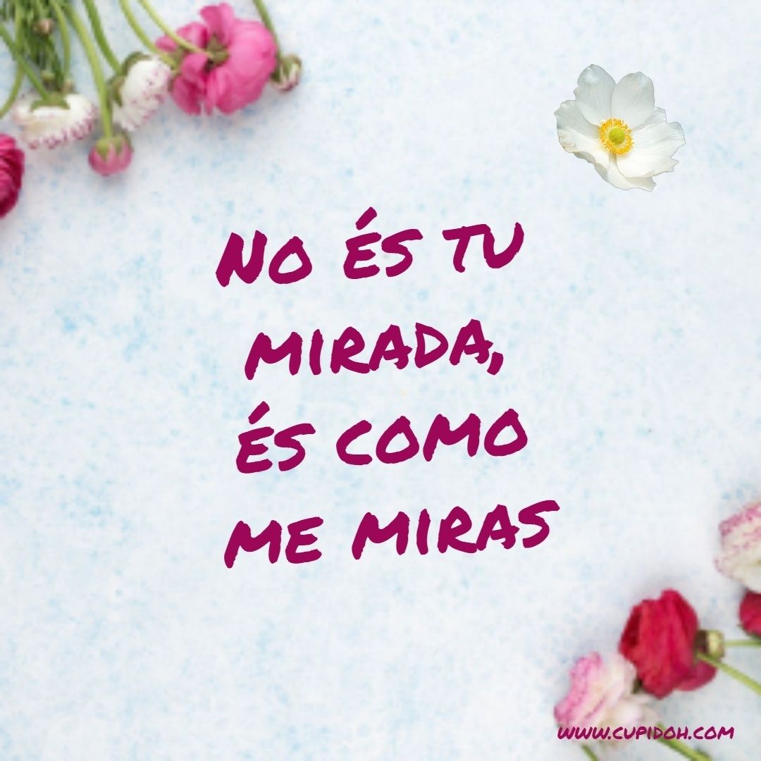 22 Imágenes con frases bonitas que le encantarán 8 es como me miras