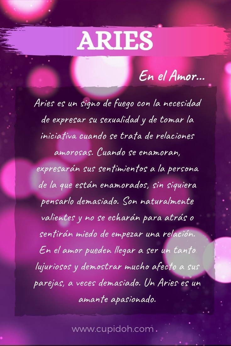 Aries en el amor