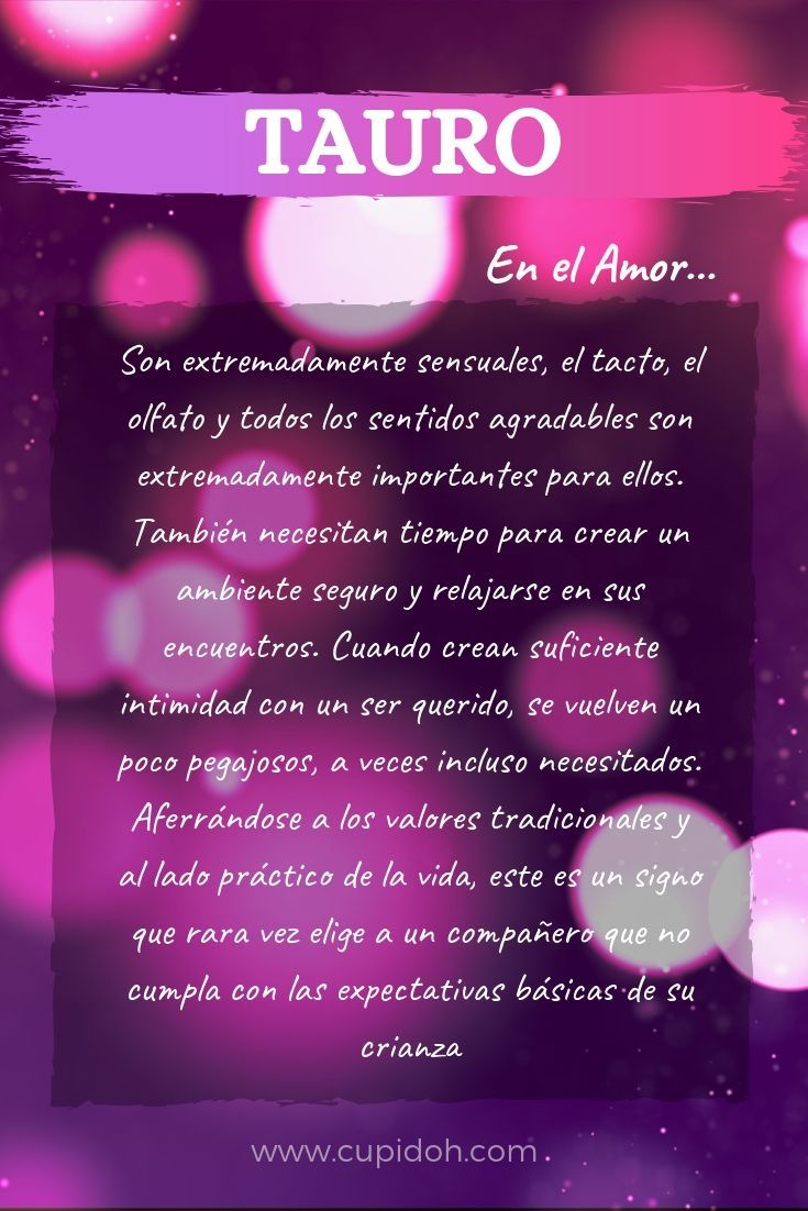 Tauro en el amor