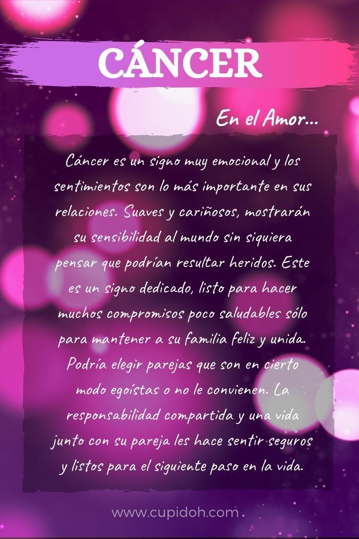 Cáncer en el amor